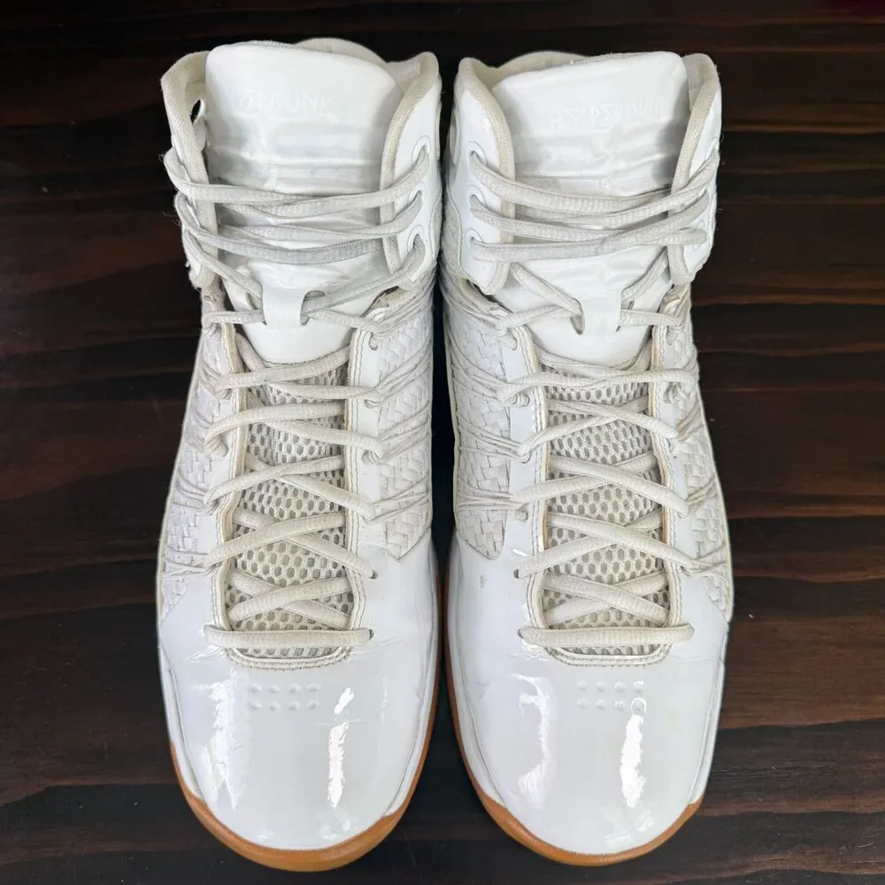 Nike Hyperdunk Lux White Gold Gum 2016 818137-100 Men's Sneakers Size 11